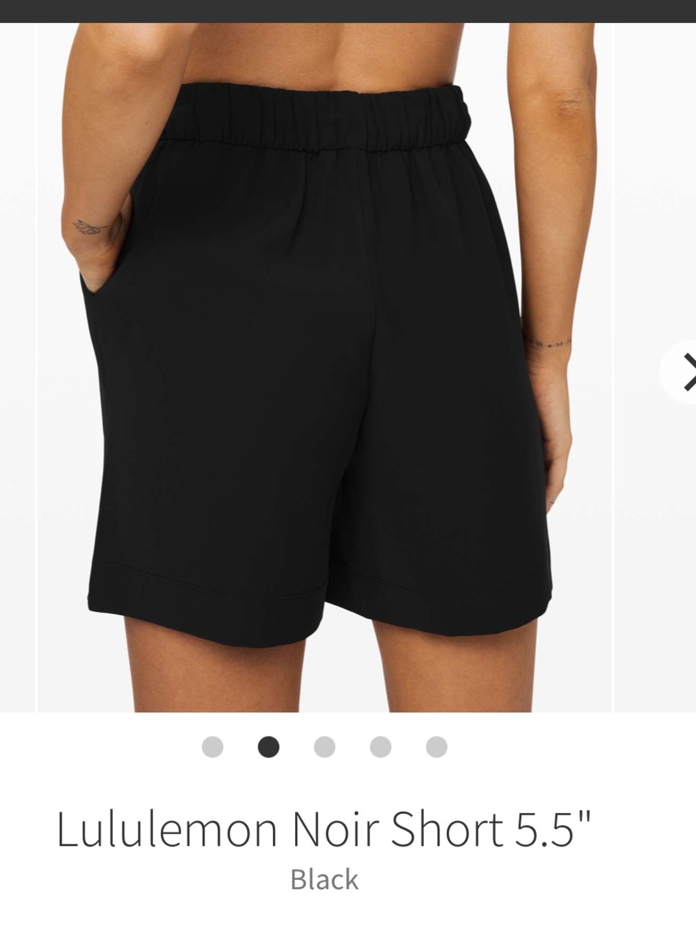 NWOT!! Lululemon Noir Short - Picture 2 of 10